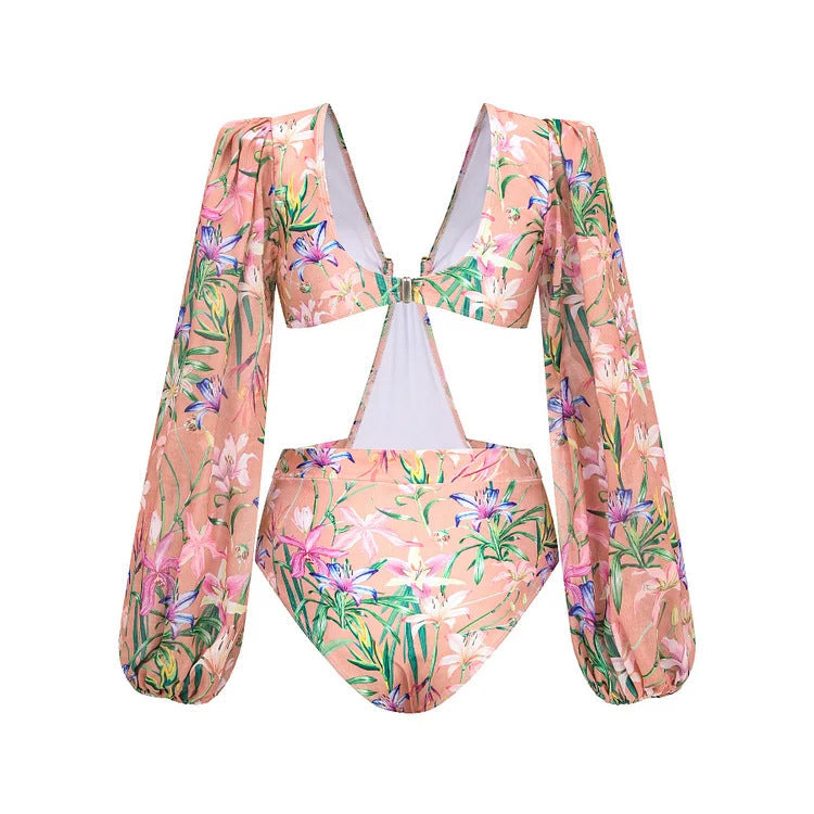 Pastel Tide Monokini  - Pink