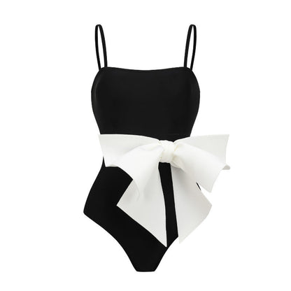 Take a Bow Swimsuit Set - Black