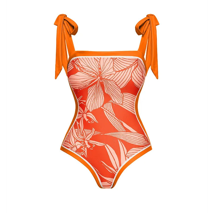 Tangerine Swimsuit  - Orange