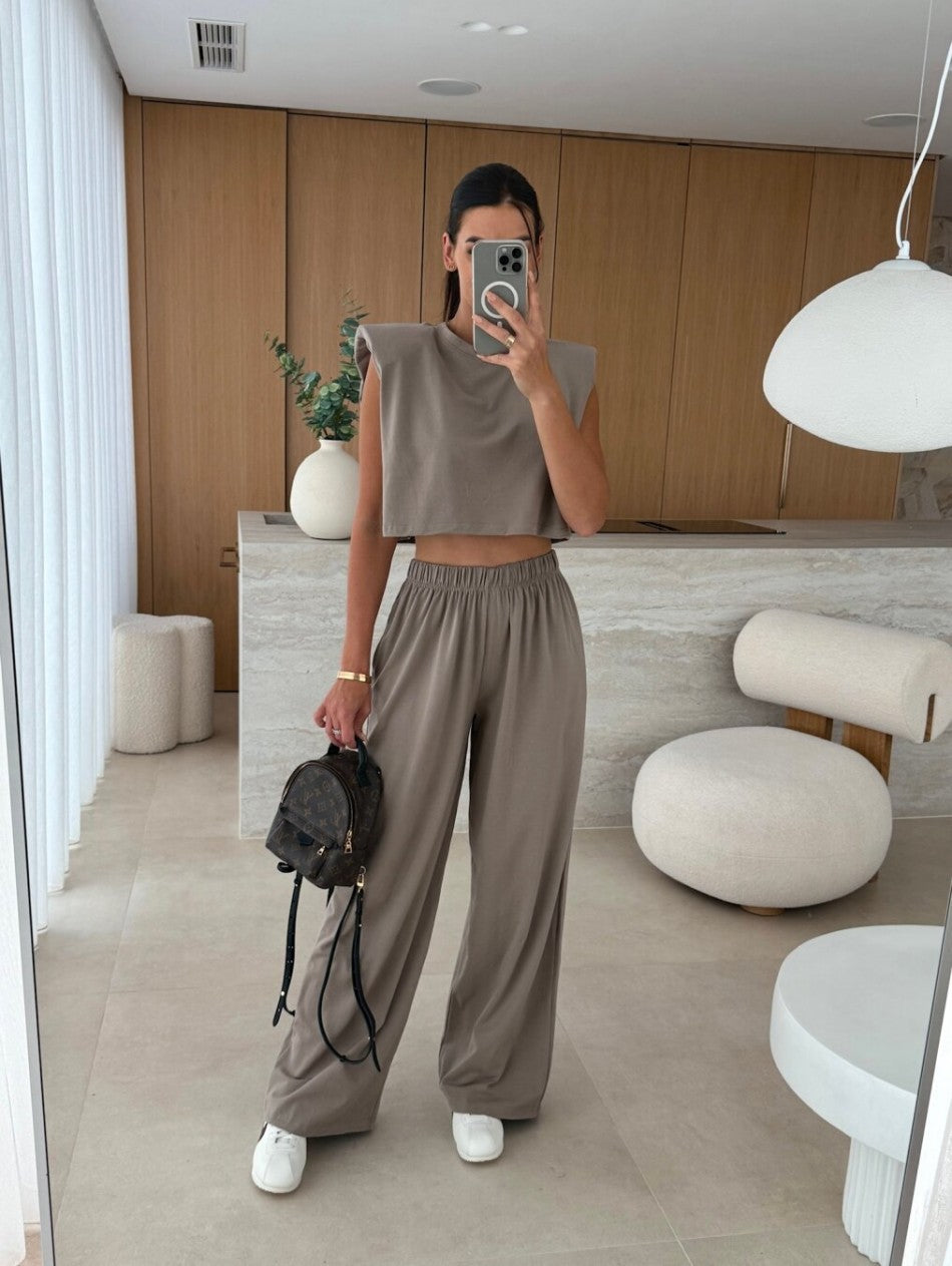 June Co-ord Set - Beige