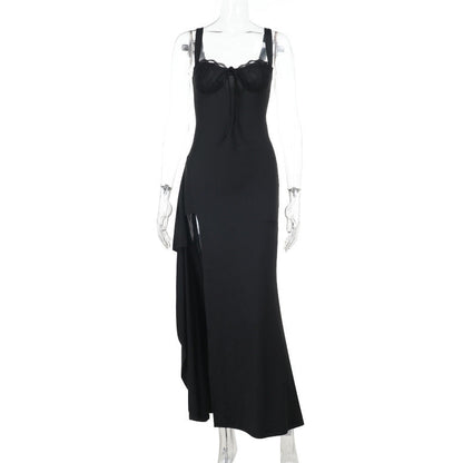 Irish Slit Dress - Black