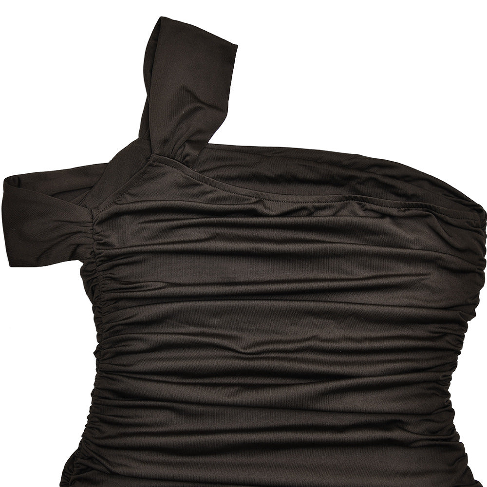 Elara Maxi Dress- Brown