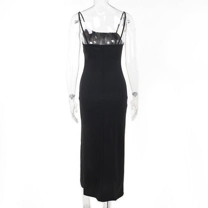 Sorano Slit Dress - Black