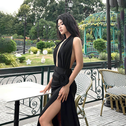 Sorello Slit Dress - Black