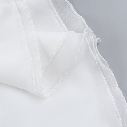 Fring Tube Dress - White