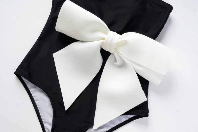 Take a Bow Swimsuit Set - Black
