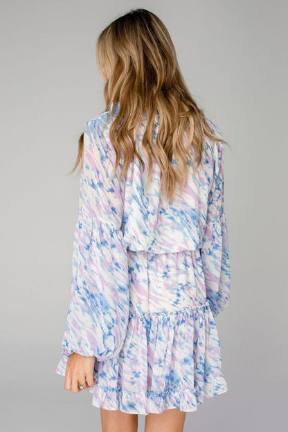 Rosaline Paisley Button Down Ruffle Dress