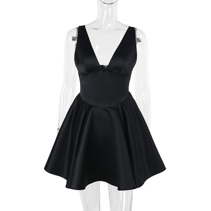 Snowdrop Mini Dress - Black