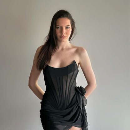 Lorene Mini Dress - Black