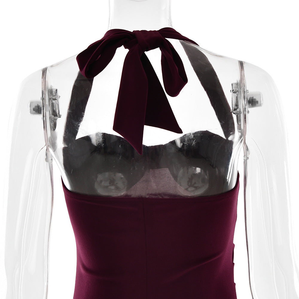 Nekoda Maxi Dress - Maroon