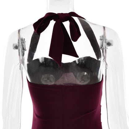 Nekoda Maxi Dress - Maroon