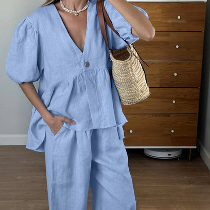 Marinda Co-ord Set - Blue