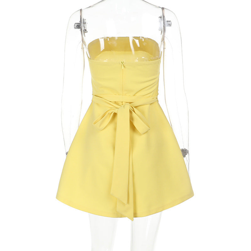 Tansy Mini Dress - Yellow