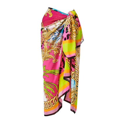 Solar Flare Swimsuit Set - Orange