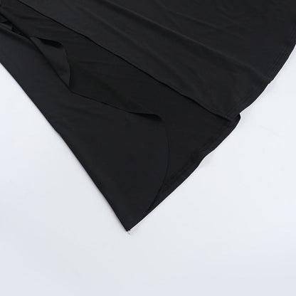 Irish Slit Dress - Black