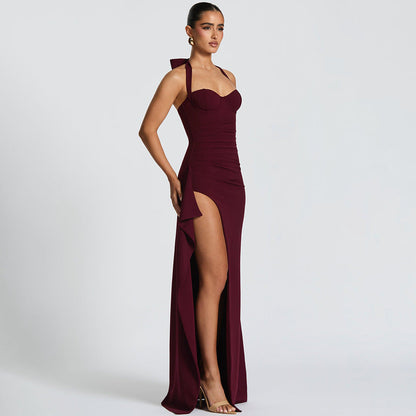 Nekoda Maxi Dress - Maroon