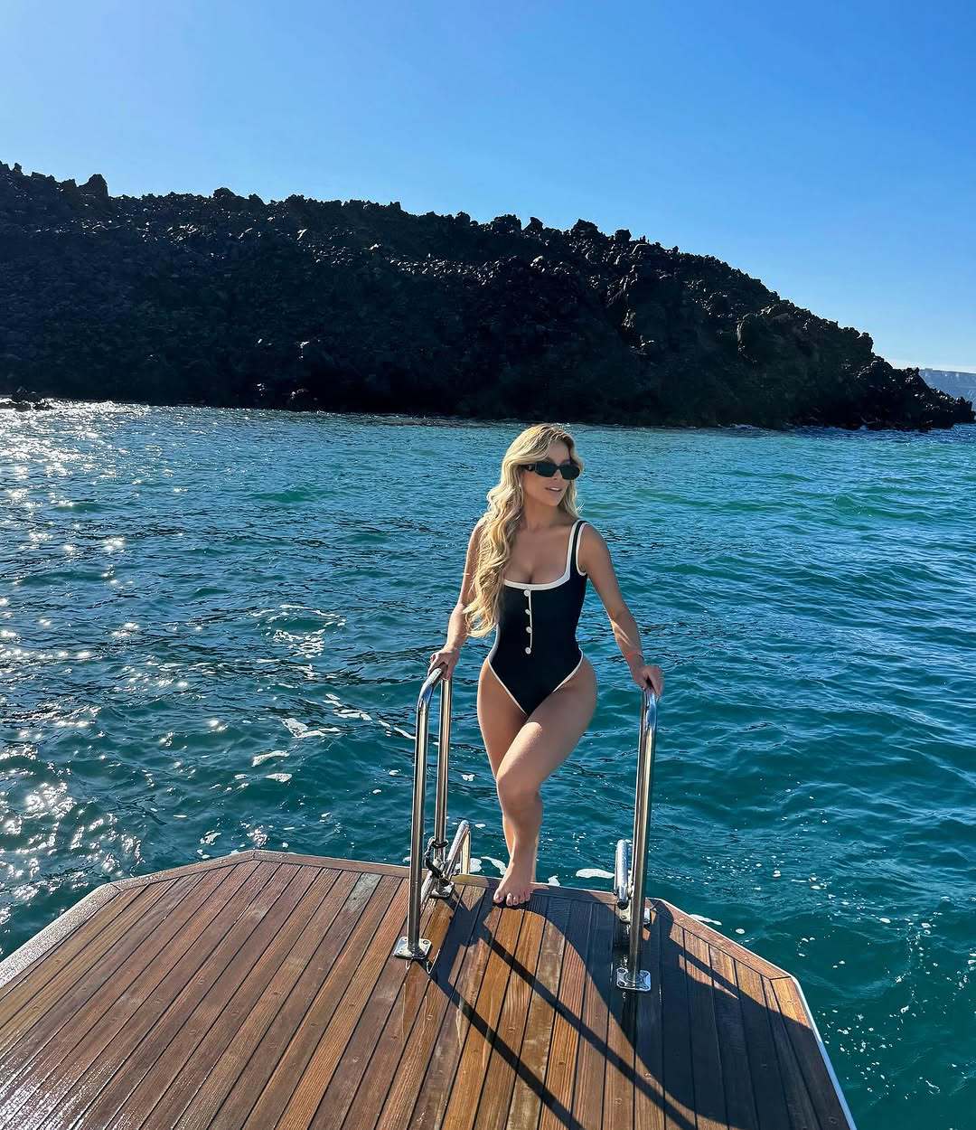 Storme Swimsuit Short Skirt Set - Black