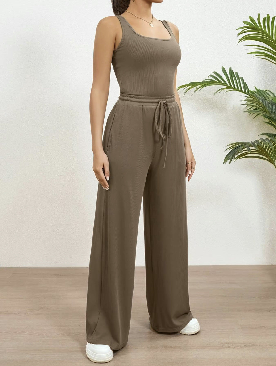 Shira Co-Ord Set - Brown