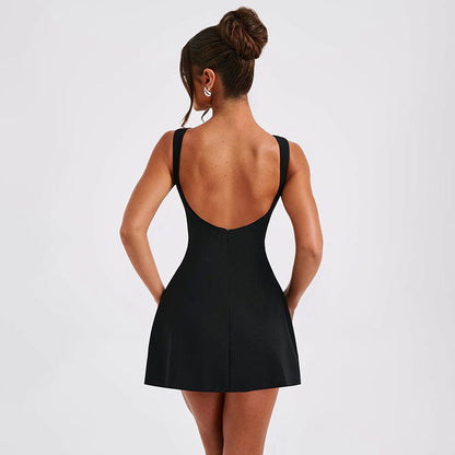 Bodrum Mini Dress - Black