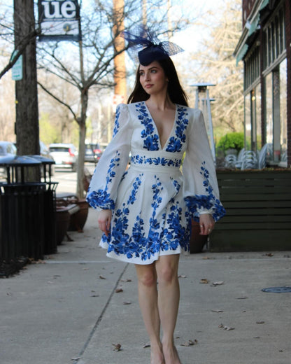 Monte Coast  Swimsuit Short Skirt Set - Blue