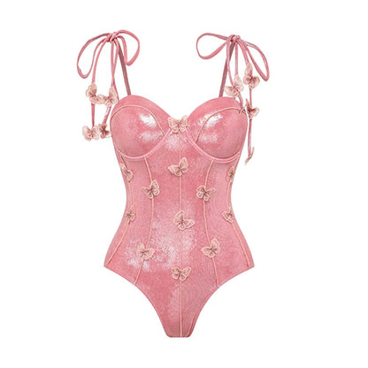 Coastal Chic Swimsuit Set - Pink
