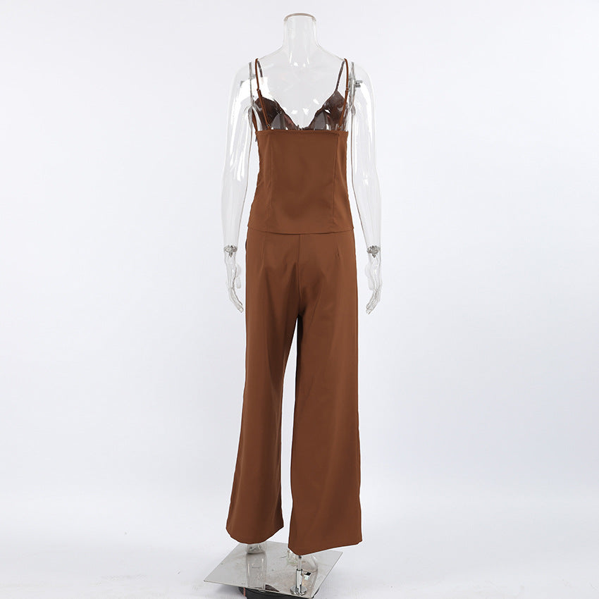 Freya Co-Ord Set - Brown