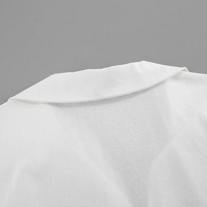 Siren Tie-Up Top - White