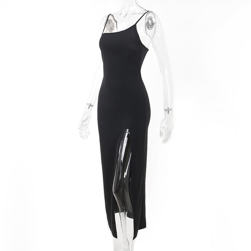Sorano Slit Dress - Black