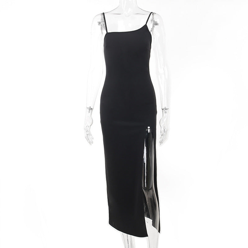 Sorano Slit Dress - Black