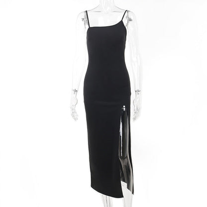 Sorano Slit Dress - Black
