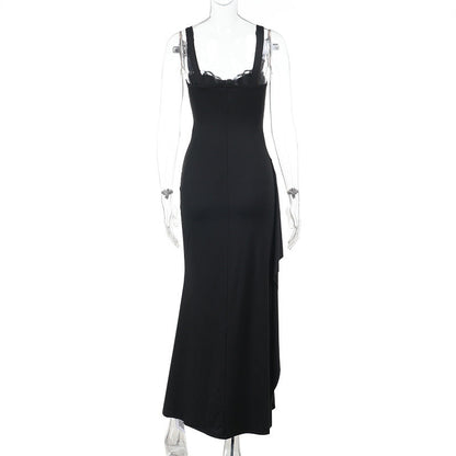 Irish Slit Dress - Black