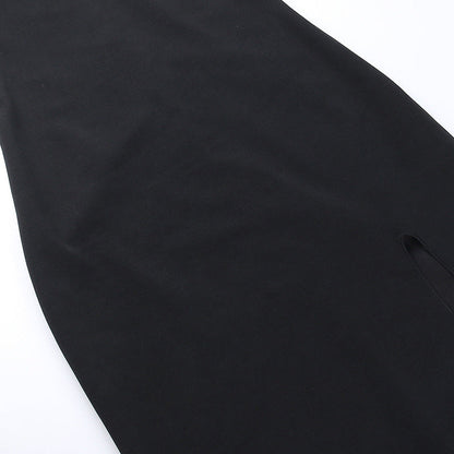 Sorano Slit Dress - Black