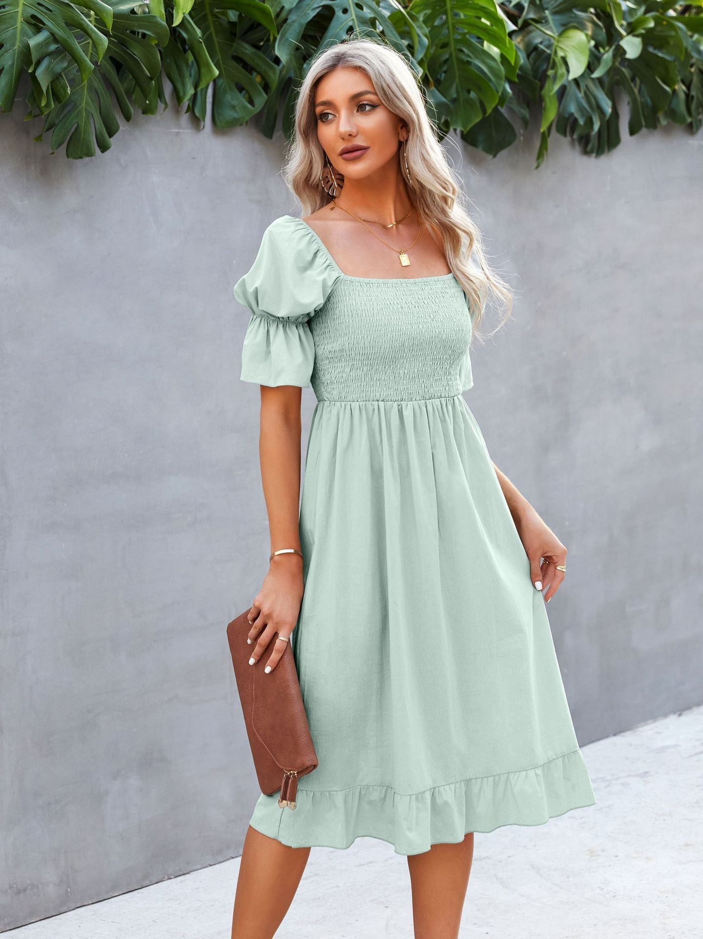 Renata Puff Sleeve Maxi Dress