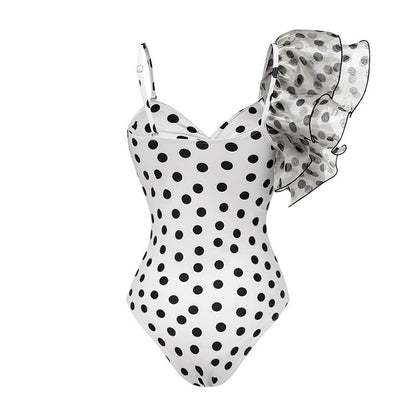 Retro Love Swimsuit  - White