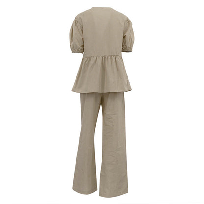 Marinda Co-ord Set - Khaki