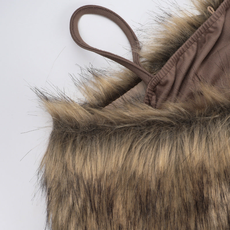 Mocha 2 piece Maxi Dress - Brown