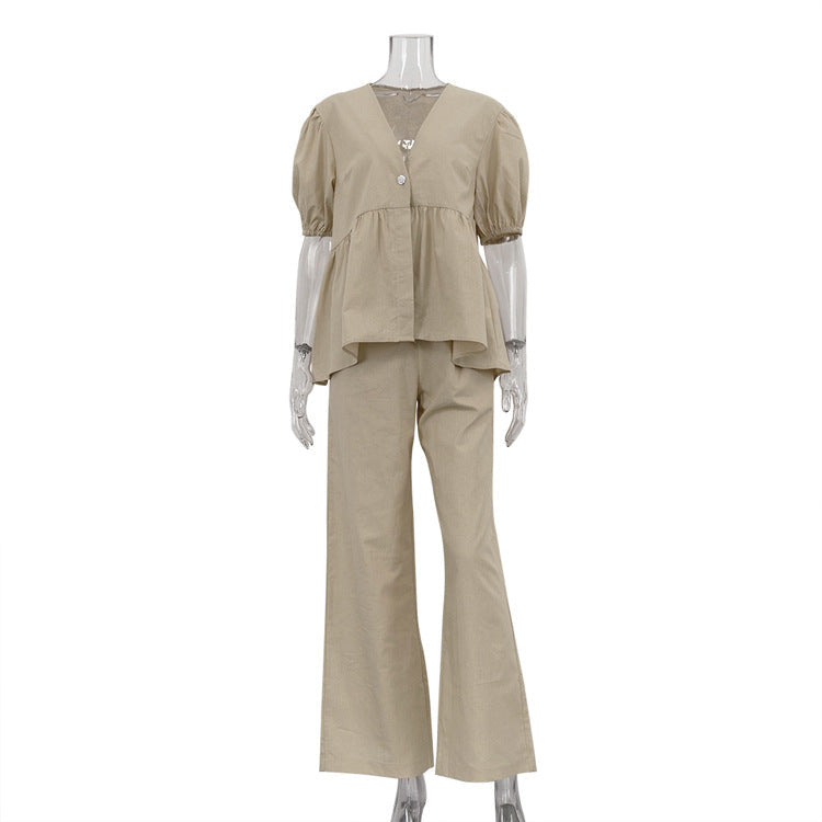 Marinda Co-ord Set - Khaki
