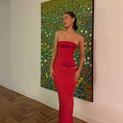 Tess Maxi Dress - Red