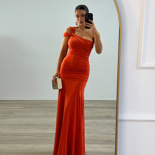 Elara Maxi Dress- Orange