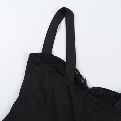 Irish Slit Dress - Black