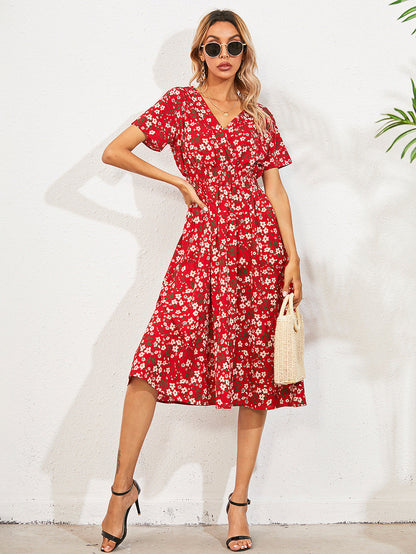 Theodora Floral Ruffle Mini Dress - FINAL SALE