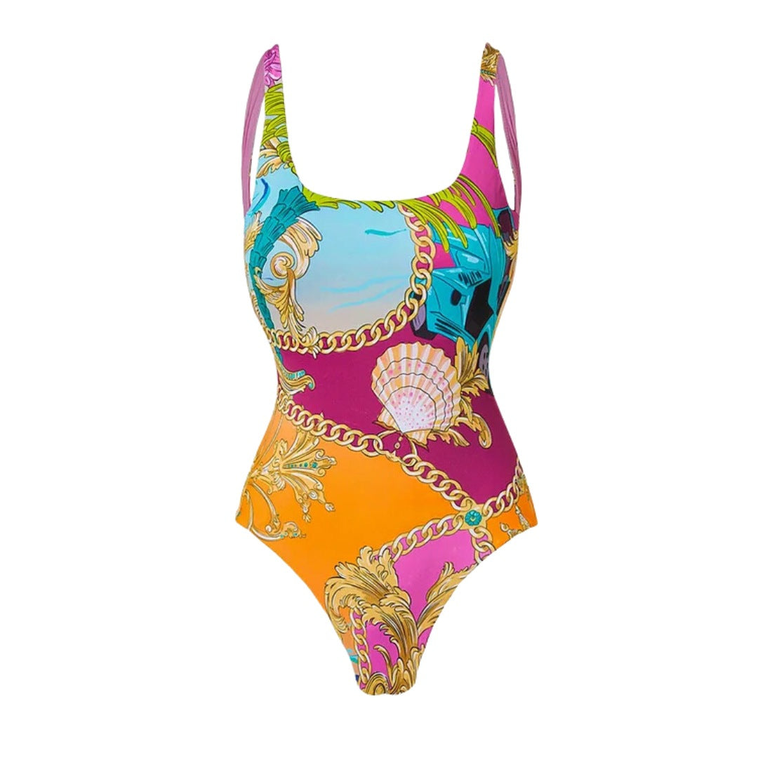 Solar Flare Swimsuit - Orange