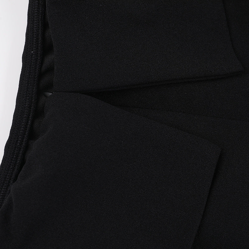 Barbara 2.0 Off Shoulder Mini dress-Black