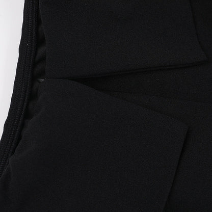 Barbara 2.0 Off Shoulder Mini dress-Black