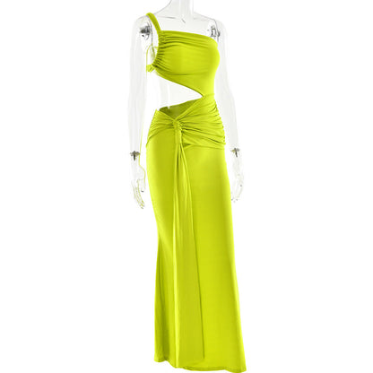 Pathy Maxi Dress - Neon Green