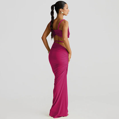 Makoko Co-Ord set - Rose Red