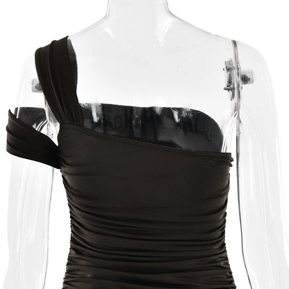 Elara Maxi Dress- Brown