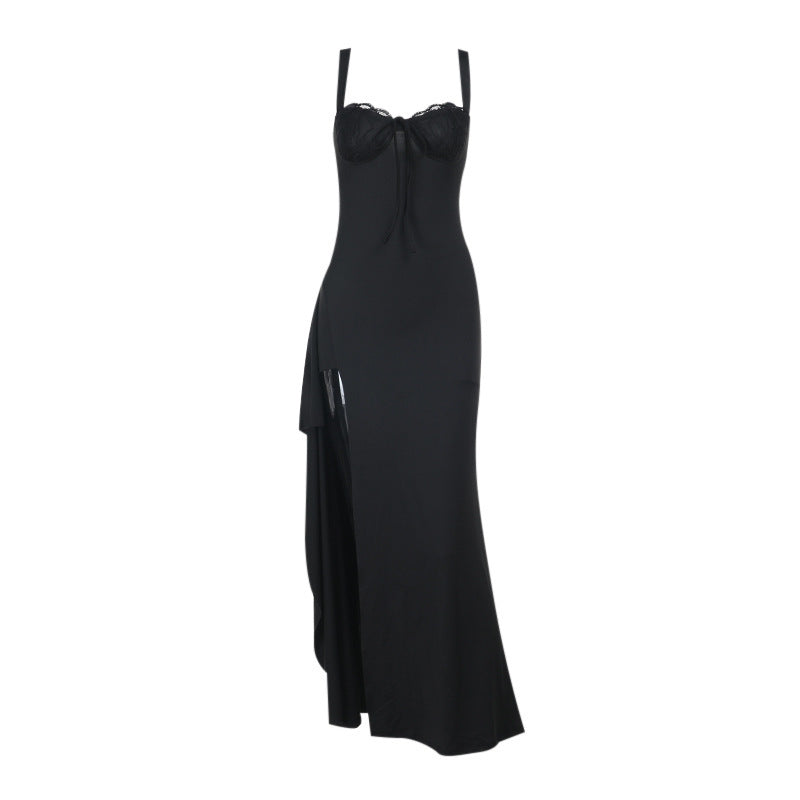 Irish Slit Dress - Black