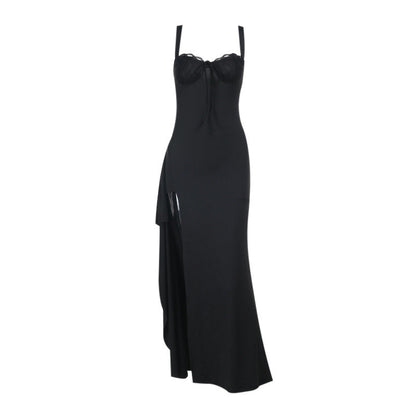 Irish Slit Dress - Black