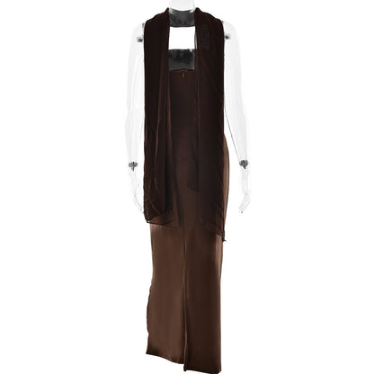 Amour Maxi Dress - Brown